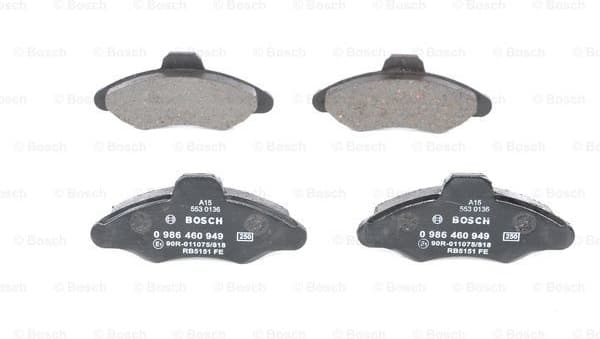 Brake Pad Set, disc brake 0986460949