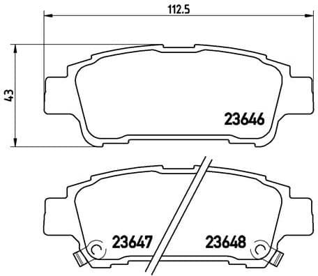 Brake Pad Set, disc brake PRIME LINE P83056