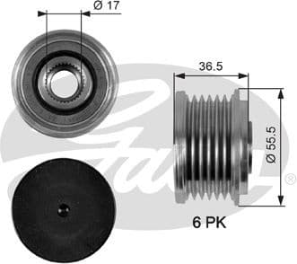 Alternator Freewheel Clutch DriveAlign™ OAP7049