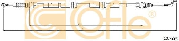 Cable handbrake 10.7394