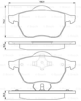 Brake Pad Set, disc brake 0986424460 - image 7