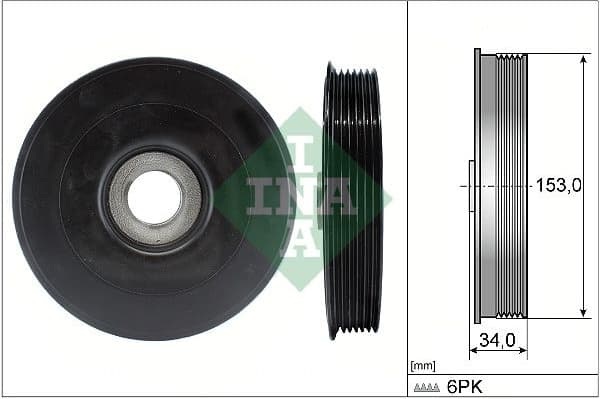 Belt Pulley, crankshaft 544007910
