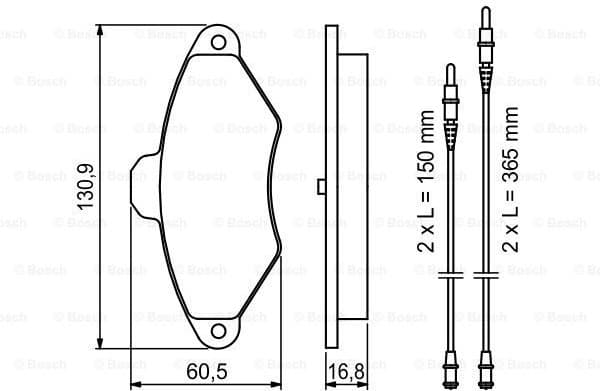 Brake Pad Set, disc brake 0986461757 - image 7