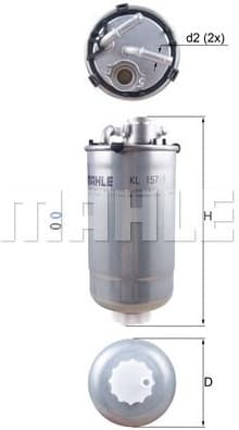 Filter diesel fuel KL157/1D - image 2