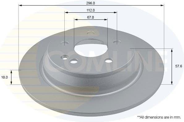 Brake disc, 1pcs REAR ADC1628 - image 2