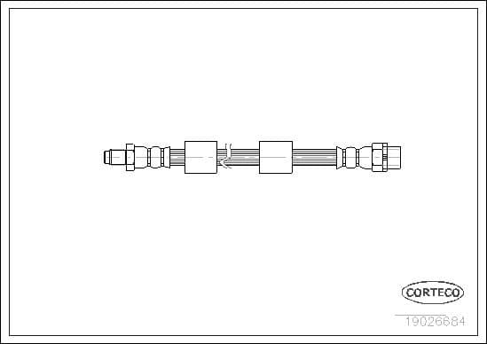 Brake hose front 19026684