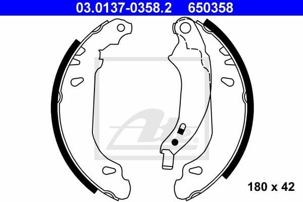 Brake Shoe Set 03.0137-0358.2