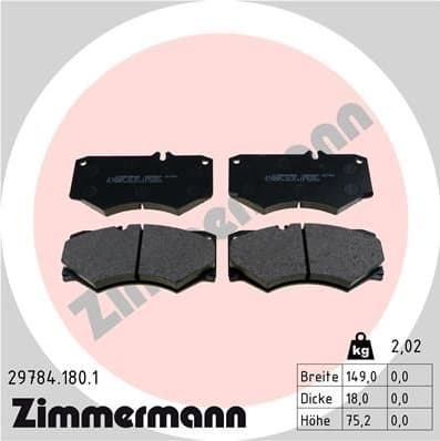 Brake Pad Set, disc brake 29784.180.1