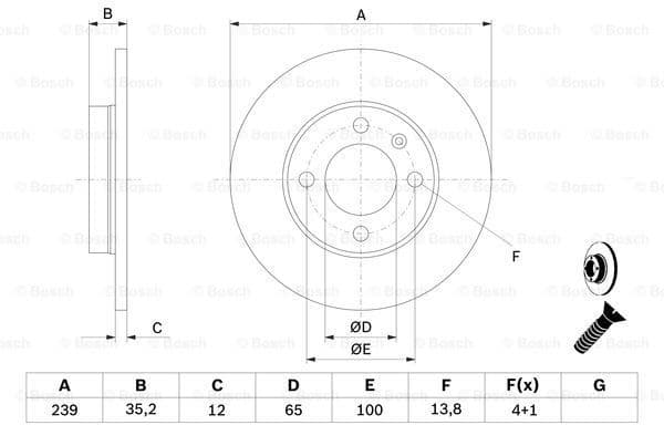 Brake Disc 0986478011 - image 5