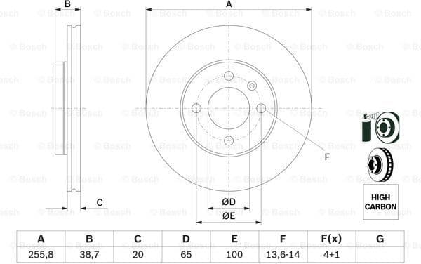 Brake Disc 0986478308 - image 5