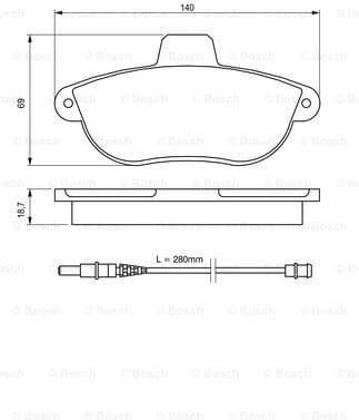 Brake Pad Set, disc brake 0986424415 - image 7