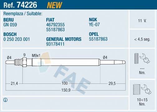 Glow Plug 74226