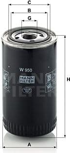 Oil Filter W950