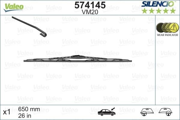 Wiper Blade SILENCIO CONVENTIONAL SINGLE 574145