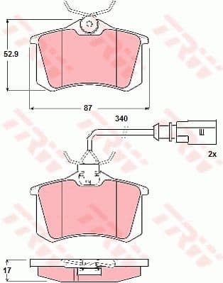 Brake Pad Set, disc brake GDB1417
