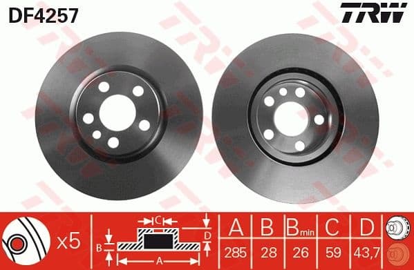 Brake Disc DF4257