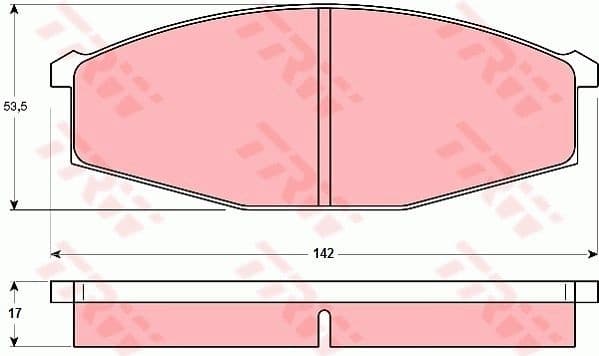 Brake Pad Set, disc brake GDB251