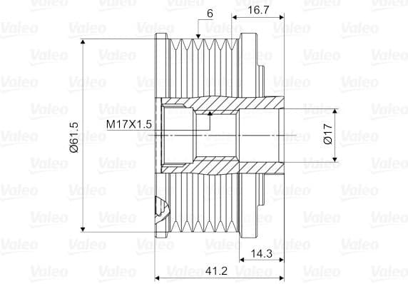 Freewheel clutch alternator 588009 - image 4