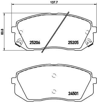 Brake Pad Set, disc brake PRIME LINE P30056
