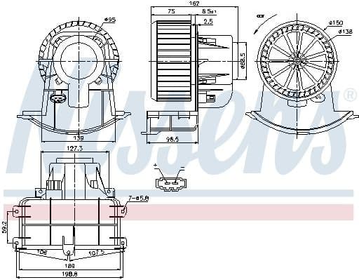 Interior Blower 87033