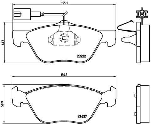 Brake Pad Set, disc brake PRIME LINE P23116