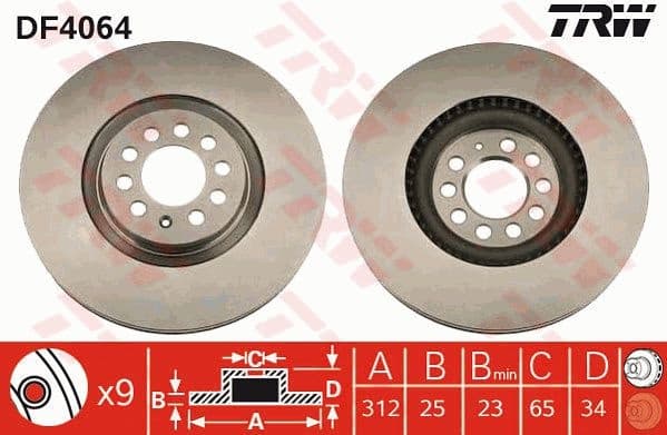 Brake Disc DF4064