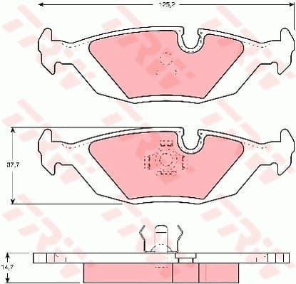 Brake Pad Set, disc brake GDB1068