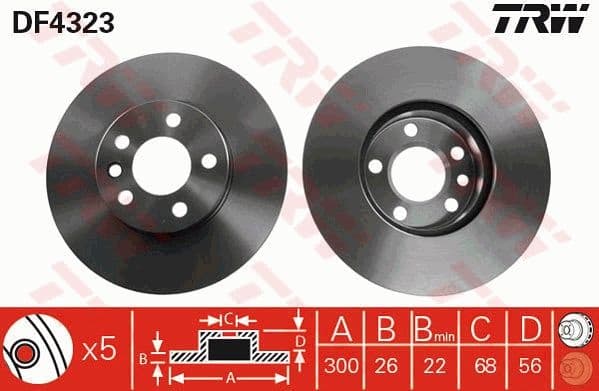 Brake Disc DF4323