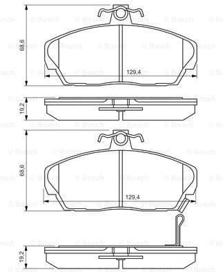 Brake Pad Set, disc brake 0986424214 - image 7
