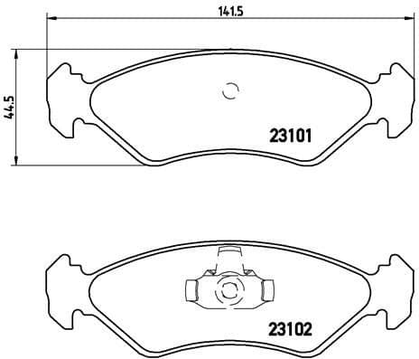 Brake Pad Set, disc brake PRIME LINE P24044