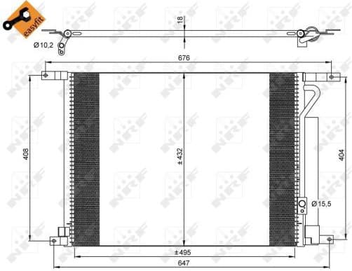 Condenser, air conditioning EASY FIT 35931