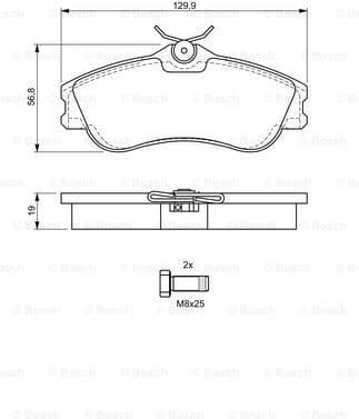 Brake Pad Set, disc brake 0986424583 - image 7