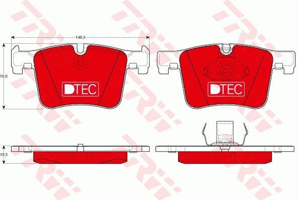 Brake Pad Set, disc brake DTEC COTEC GDB1942DTE