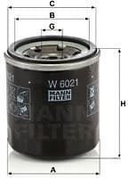 Oil Filter W6021