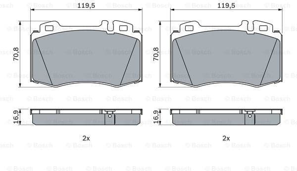 Brake Pad Set, disc brake 0986424705 - image 7