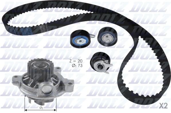 Water Pump & Timing Belt Kit KD052