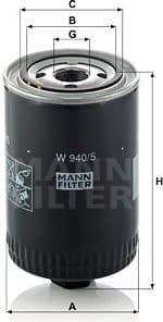 Filter oil W940/5