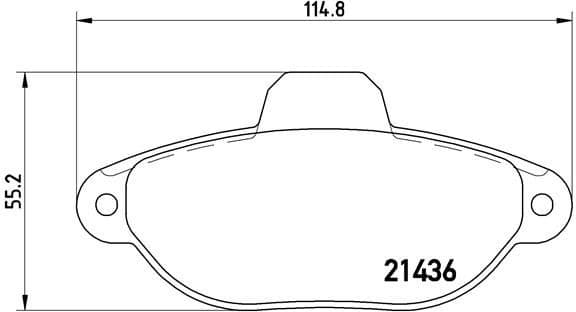 Brake Pad Set, disc brake PRIME LINE P23096