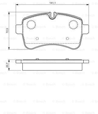 Brake Pad Set, disc brake 0986494460 - image 8