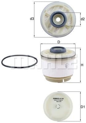 Filter diesel fuel KX268D
