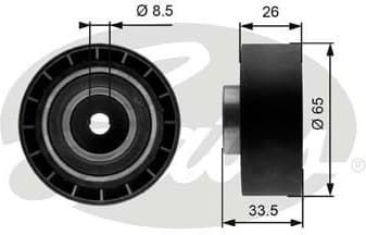 Tensioner Pulley, V-ribbed belt DriveAlign™ T39057