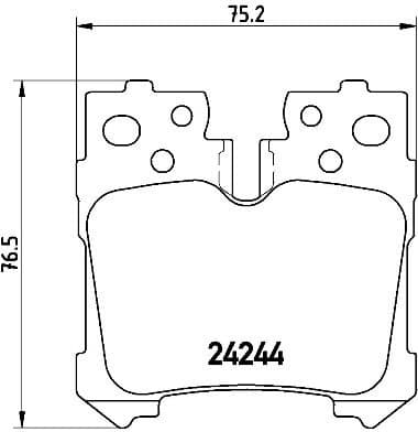 Brake Pad Set, disc brake PRIME LINE P83076