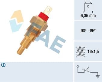Temperature Switch, radiator fan 37620