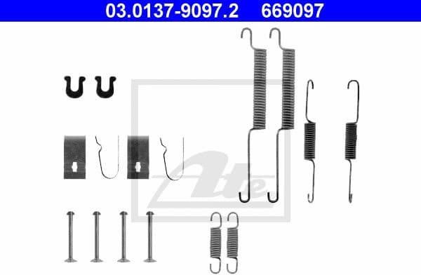 Accessory Kit, brake shoes 03.0137-9097.2