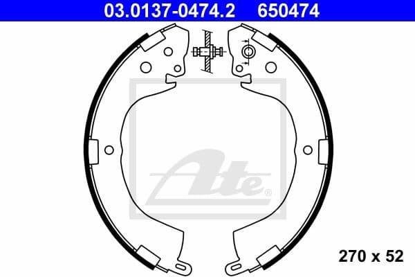 Brake Shoe Set 03.0137-0474.2