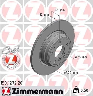 Brake Disc COAT Z 150.1272.20