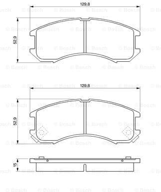 Brake Pad Set, disc brake 0986493790 - image 7