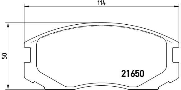Brake Pad Set, disc brake PRIME LINE P54015