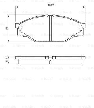 Brake Pad Set, disc brake 0986424225