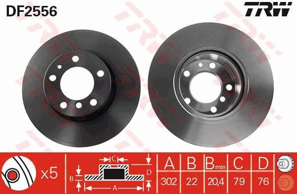 Brake Disc DF2556